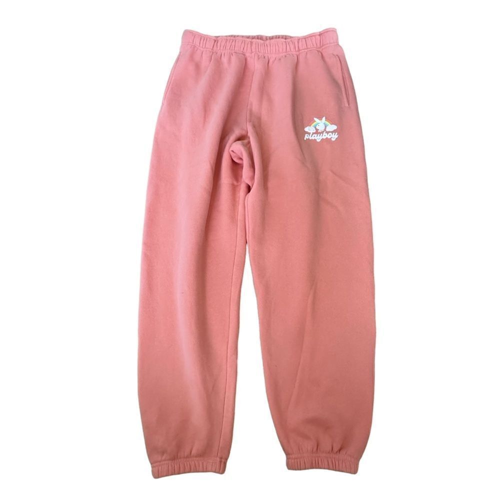 PacSun + Playboy ~ Salmon colored jogger/sweatpants ~interior drawstring~ size L